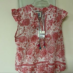 Brand new Alicia Bell flutter top pink. Cotton designer top, hot summer fashion